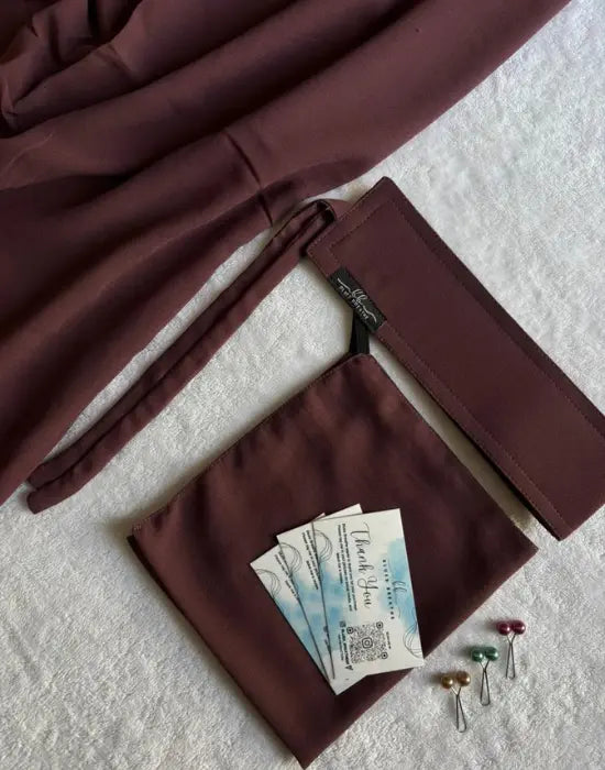 Colored Saudi Niqab Sets – Matching Hijab & Soft Breathable Face Veil
