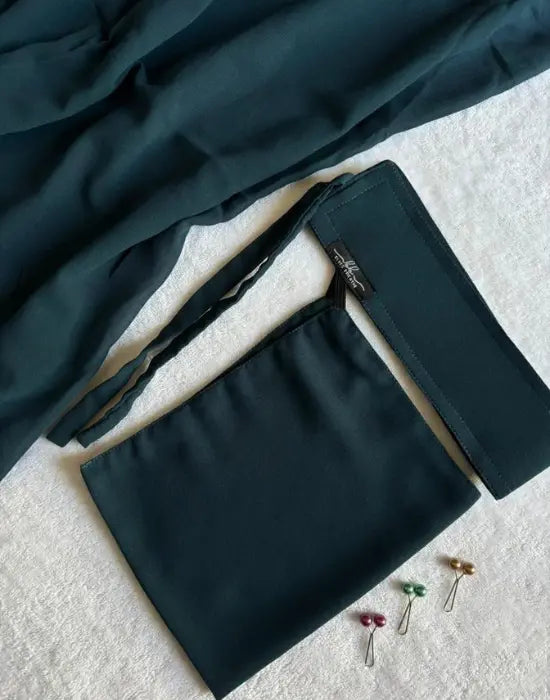 Colored Saudi Niqab Sets – Matching Hijab & Soft Breathable Face Veil